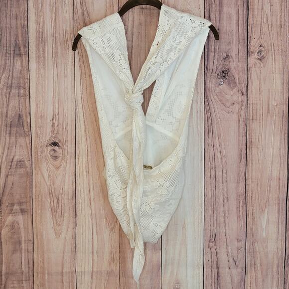 NWT Mes Demoiselles Fanti Lace Bodysuit Cream, Sz 2 US M - Picture 4 of 10